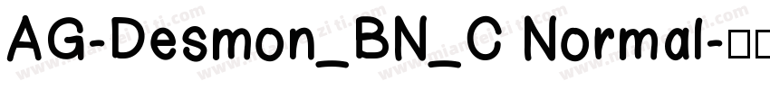 AG-Desmon_BN_C Normal字体转换